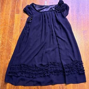 Elegant Black Islander Womens Dress Size Medium 100% Polyester